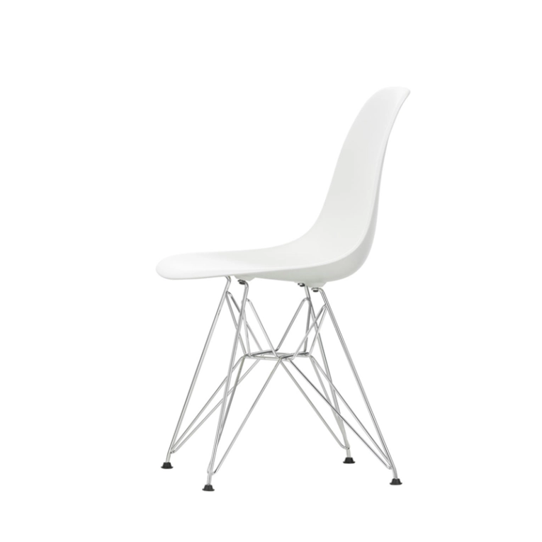 Chaise EAMES PLASTIC CHAIR DSR Pieds Tour Eiffel Blanc VITRA