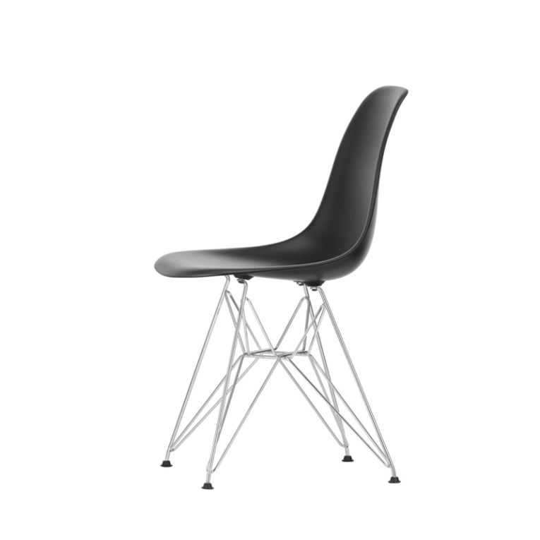 Chaise EAMES PLASTIC CHAIR DSR Pieds Tour Eiffel Noir RE VITRA