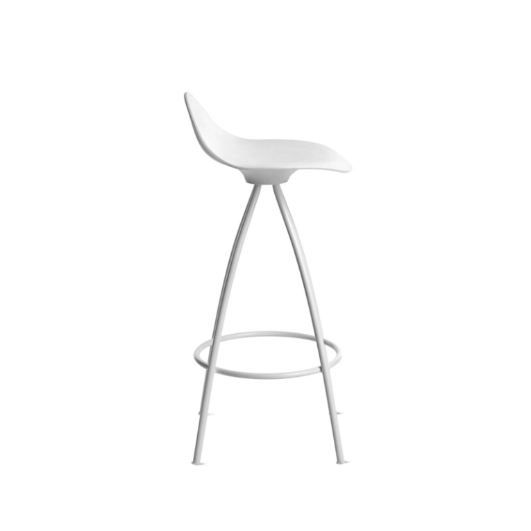 Tabouret haut ONDA base blanche Blanc STUA