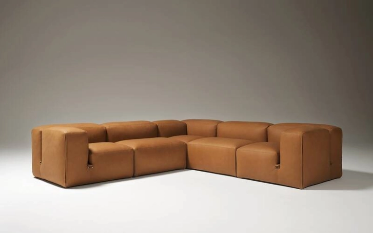 Canapé LE MURA Composition d'angle Cuir Zahir 10 TACCHINI