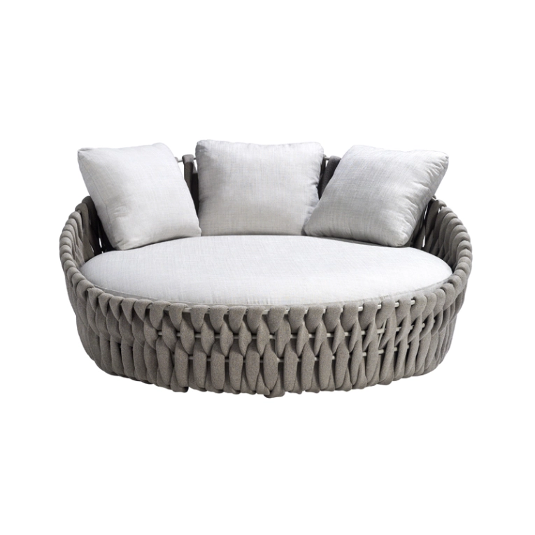 Canapé extérieur Daybed TOSCA Lin / Natté Blanc 01 TRIBU