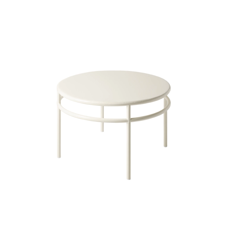 Table basse T37 Ø80  Blanc perlé TOLIX