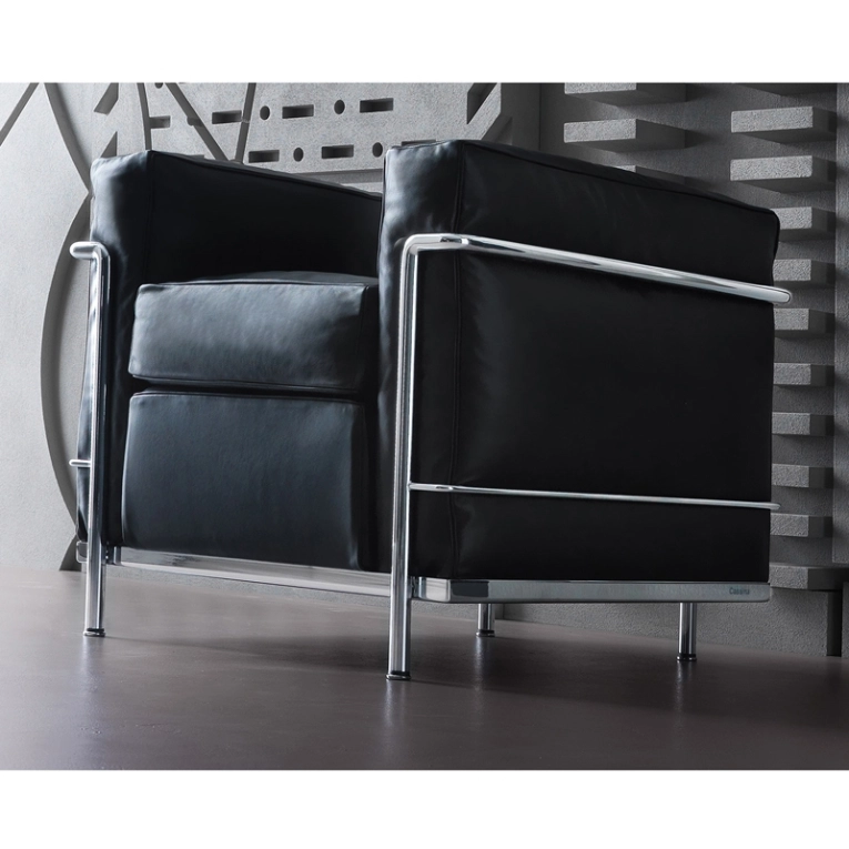 Fauteuil 2 Fauteuil Grand Confort Petit Modèle Durable Noir CASSINA