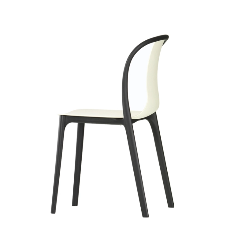 Chaise BELLEVILLE CHAIR plastique Crème VITRA