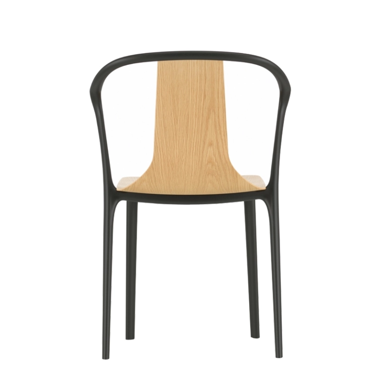 Chaise BELLEVILLE ARMCHAIR bois Chêne naturel VITRA