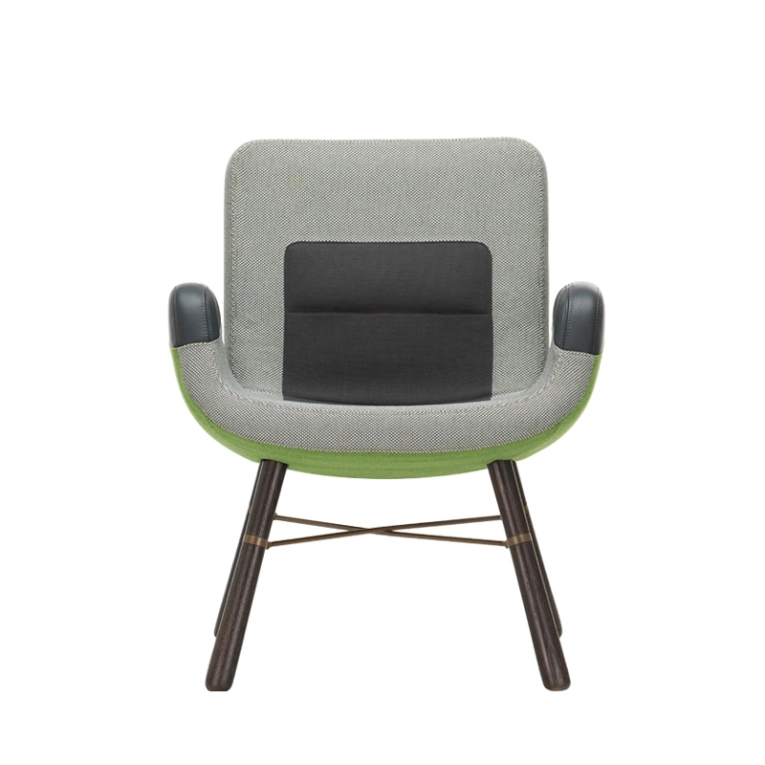 Fauteuil EAST RIVER Vert  Pieds foncés VITRA
