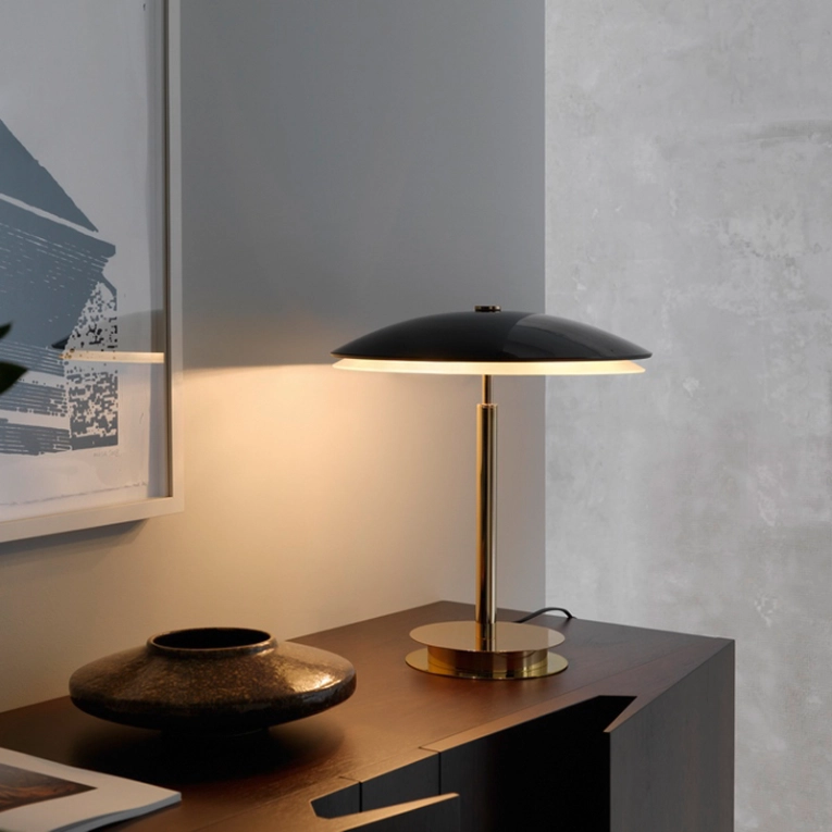 Lampe à poser BIS/TRIS Laiton/ noir FONTANA ARTE