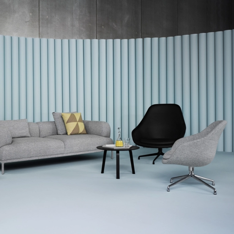 Fauteuil ABOUT A LOUNGE CHAIR AAL 81 Hallingdal Gris 116 HAY