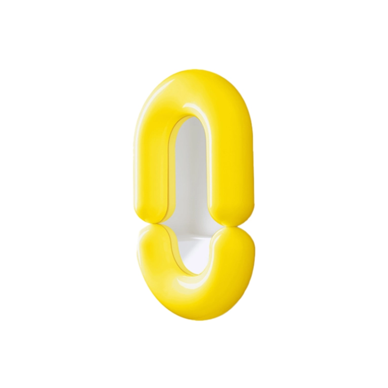Miroir Miroir ZODIAC M Jaune MOUSTACHE