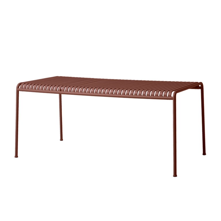 Table extérieur PALISSADE 170x90 Rouge fer HAY