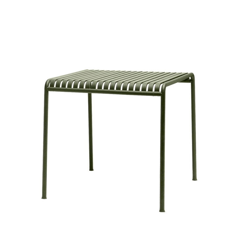 Table extérieur PALISSADE 82x90 Vert olive HAY