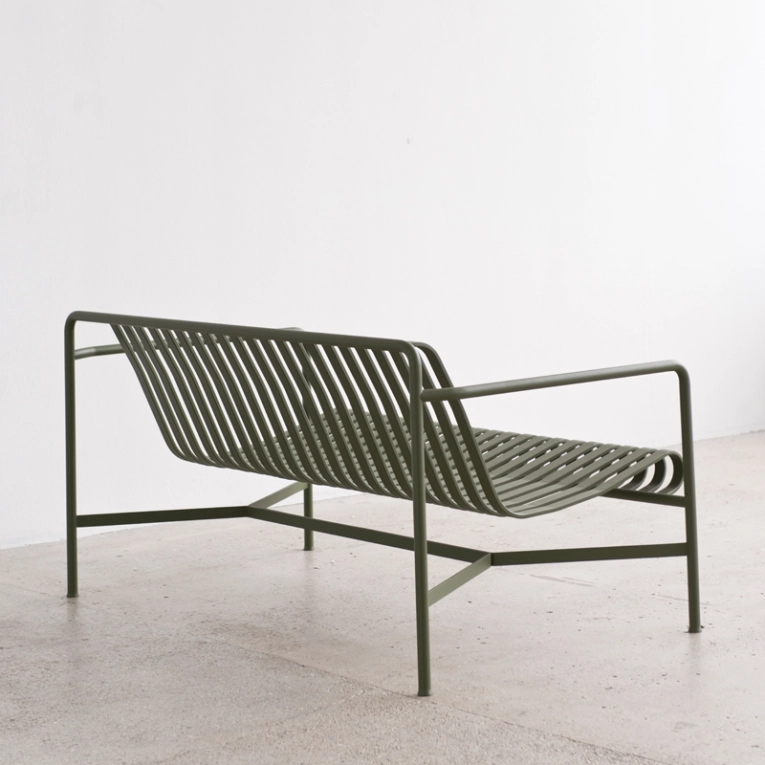 Banc extérieur PALISSADE L128 Vert olive HAY