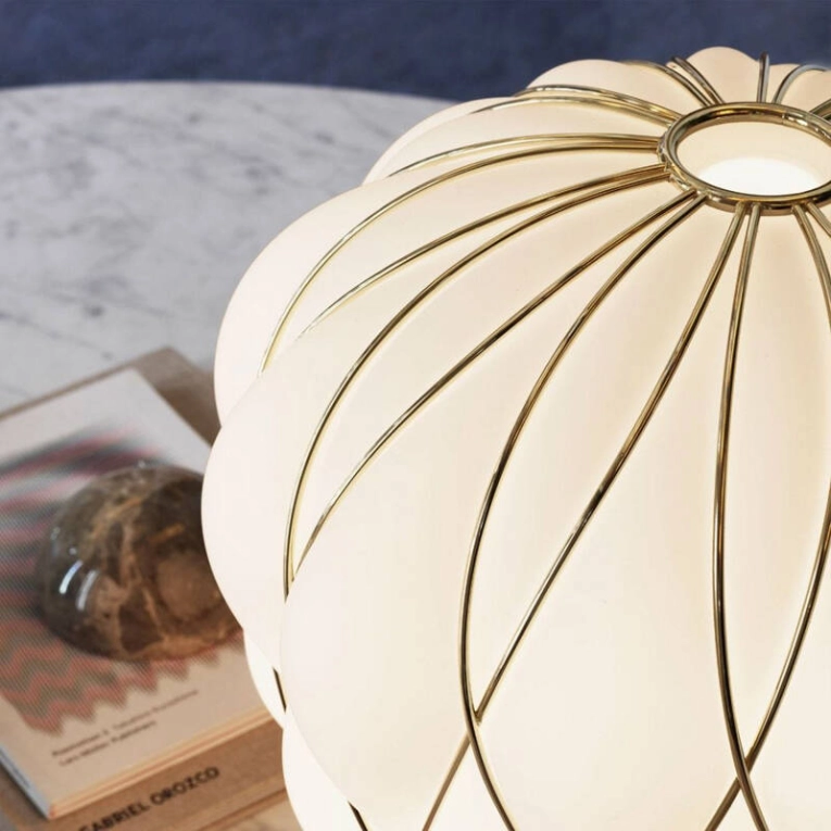 Lampe à poser PINECONE Medium Or/ blanc FONTANA ARTE