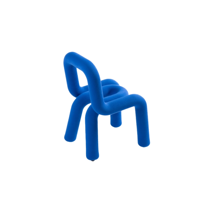 Siège enfant Chaise enfant MINI BOLD Bleu MOUSTACHE