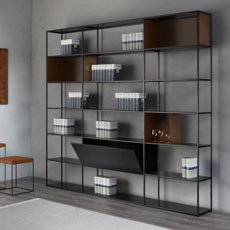 Etagère EASY IRONY L 250 Noir cuivré sablé ZEUS