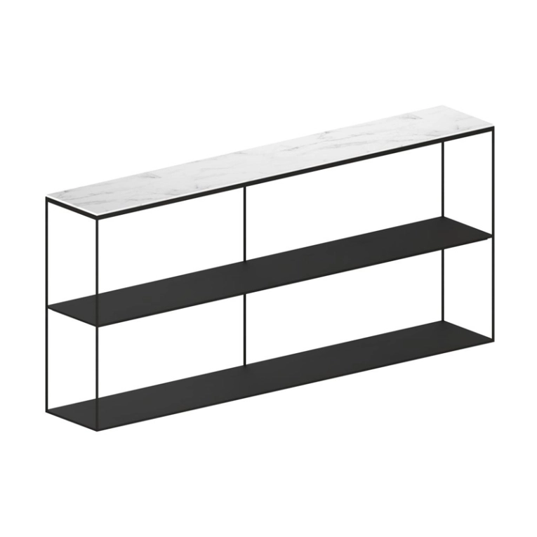 Etagère SLIM MARBLE SIDEBOARD Marbre Carrara blanc ZEUS