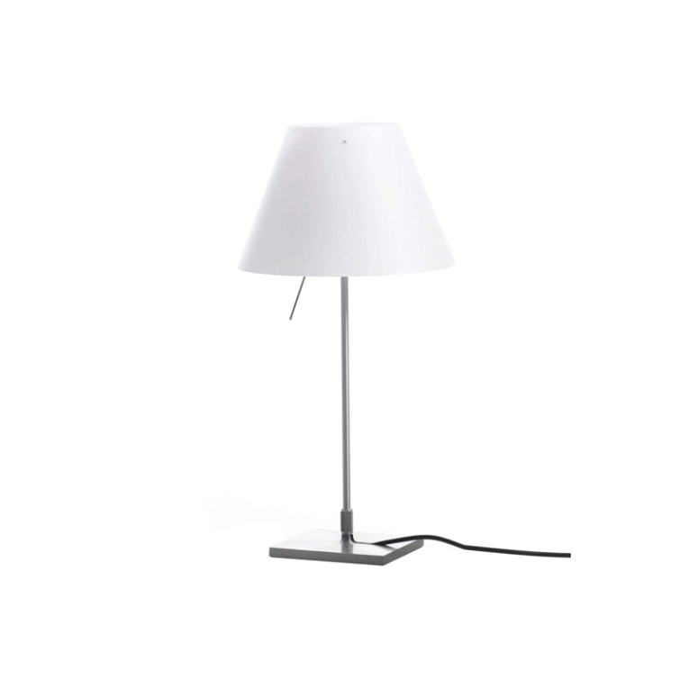 Lampe à poser COSTANZINA Blanc/ aluminium LUCEPLAN