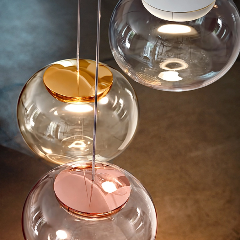 Suspension LA MARIÉE Or/Verre or STILNOVO