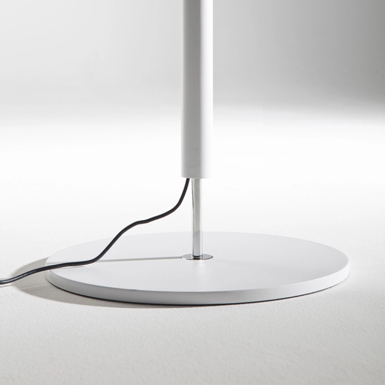 Lampadaire LUNA Blanc/ chrome STILNOVO