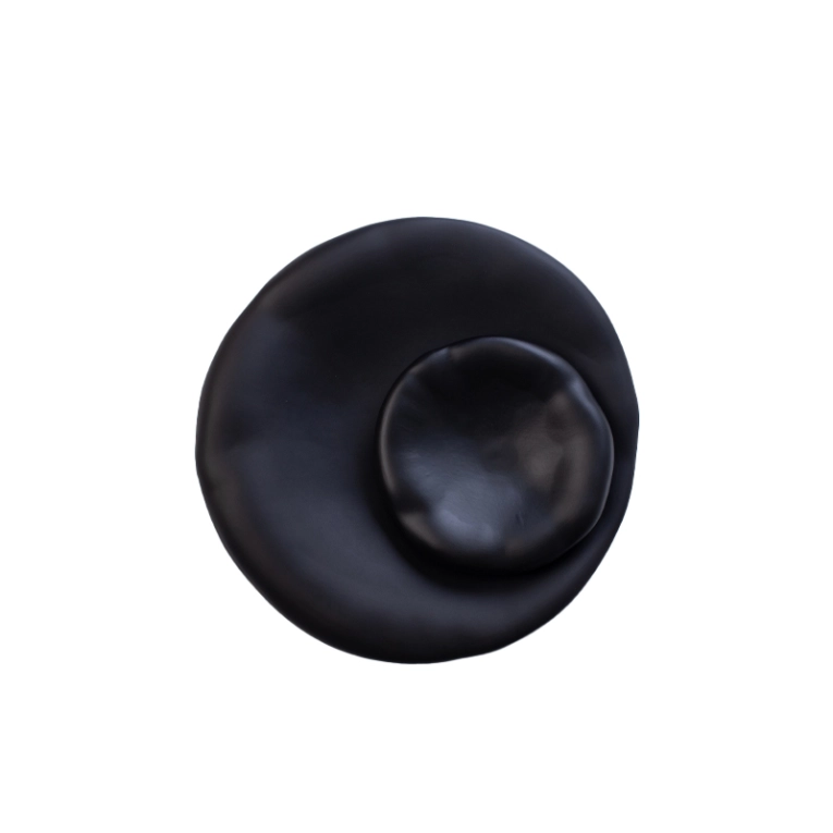 Centre de table & corbeille Coupe CANOVA Small Noir MOUSTACHE