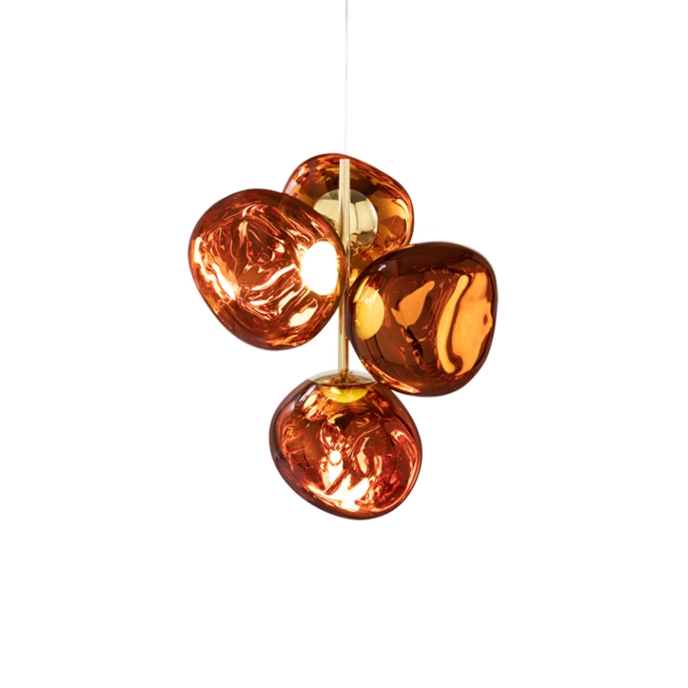 Suspension MELT MINI CHANDELIER Cuivre TOM DIXON