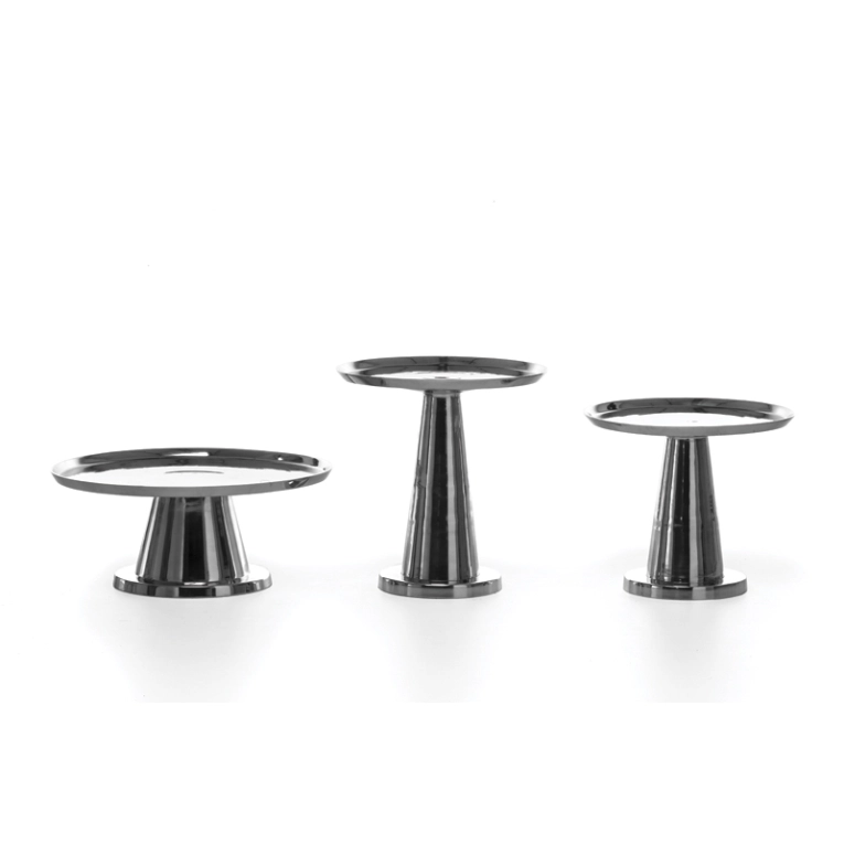 Table d'appoint guéridon NEXT 144 Aluminium poli GERVASONI