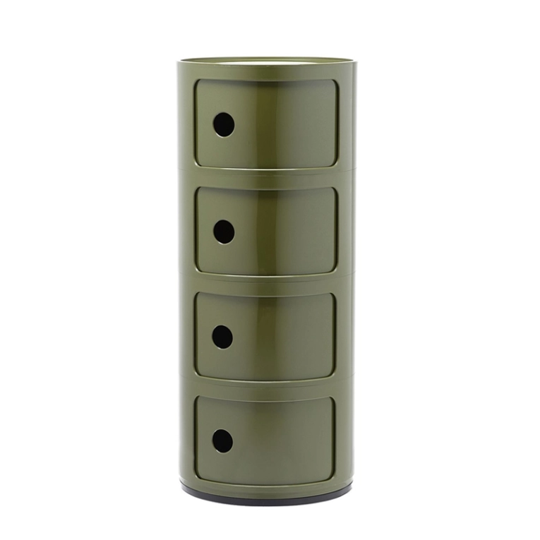 Meuble de rangement COMPONIBILI 4 tiroirs Vert KARTELL