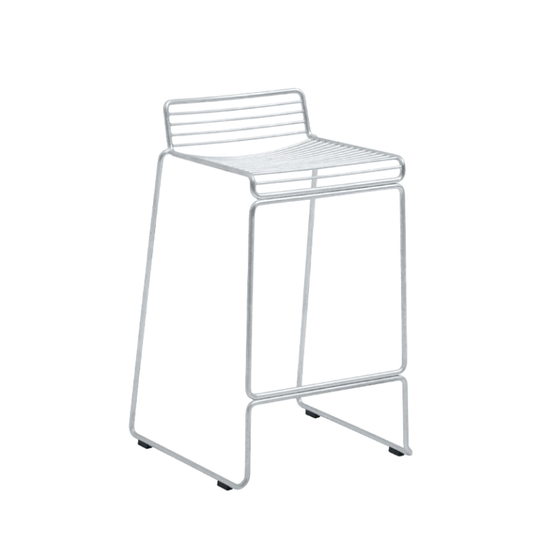 Tabouret haut HEE BARSTOOL H 65 Galvanisé HAY