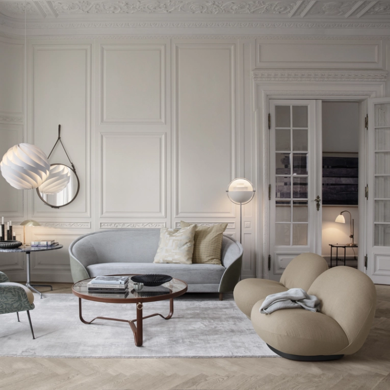 Fauteuil PACHA base pivotante Karakorum 001 GUBI