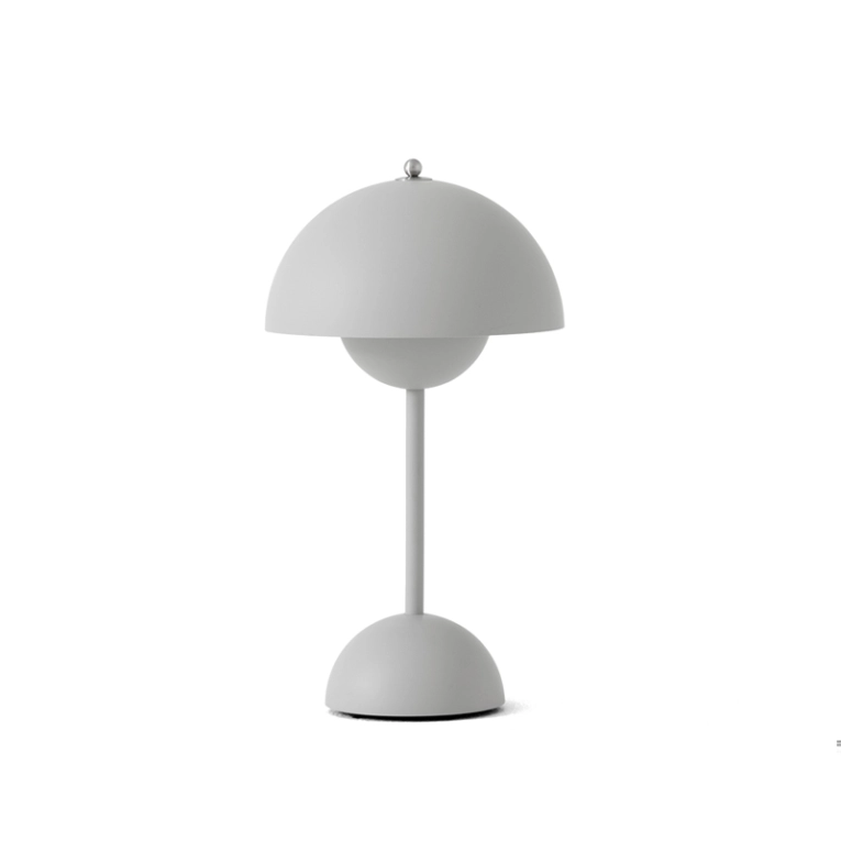 Lampe à poser FLOWERPOT VP9 sans fil Gris clair mat AND TRADITION