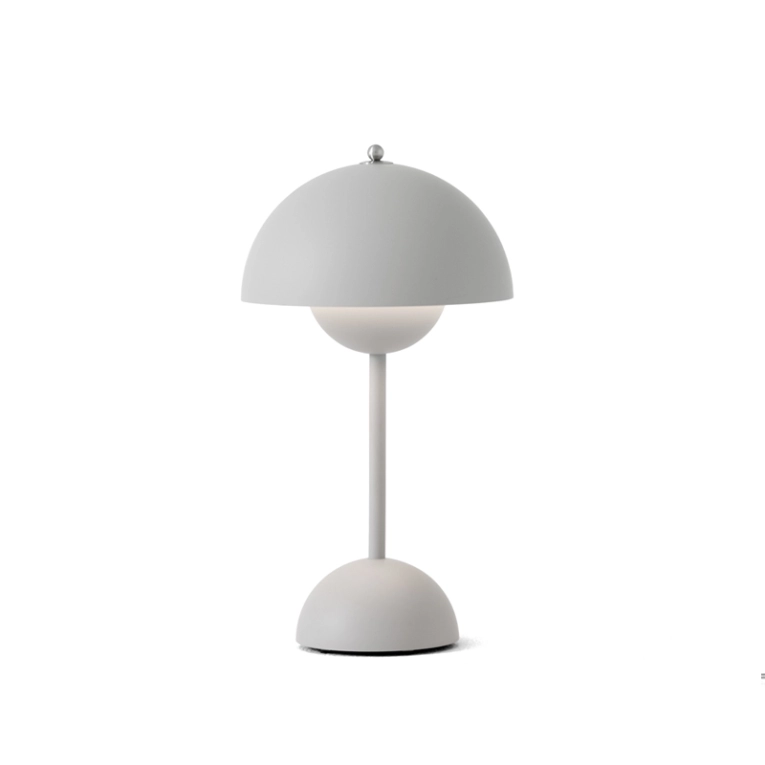 Lampe à poser FLOWERPOT VP9 sans fil Gris clair mat AND TRADITION
