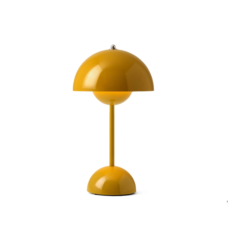 Lampe à poser FLOWERPOT VP9 sans fil Moutarde AND TRADITION