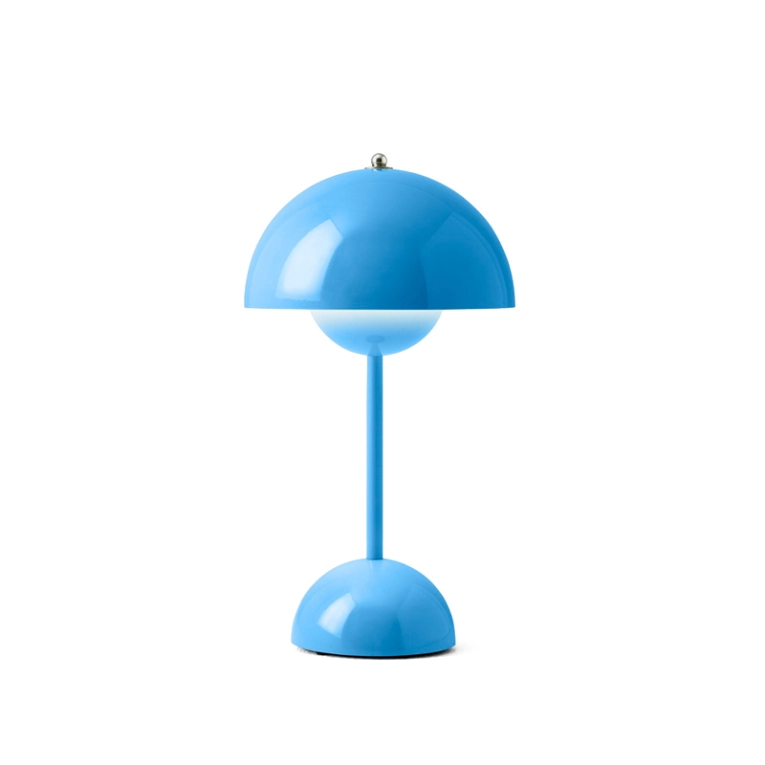 Lampe à poser FLOWERPOT VP9 sans fil Bleu swim AND TRADITION