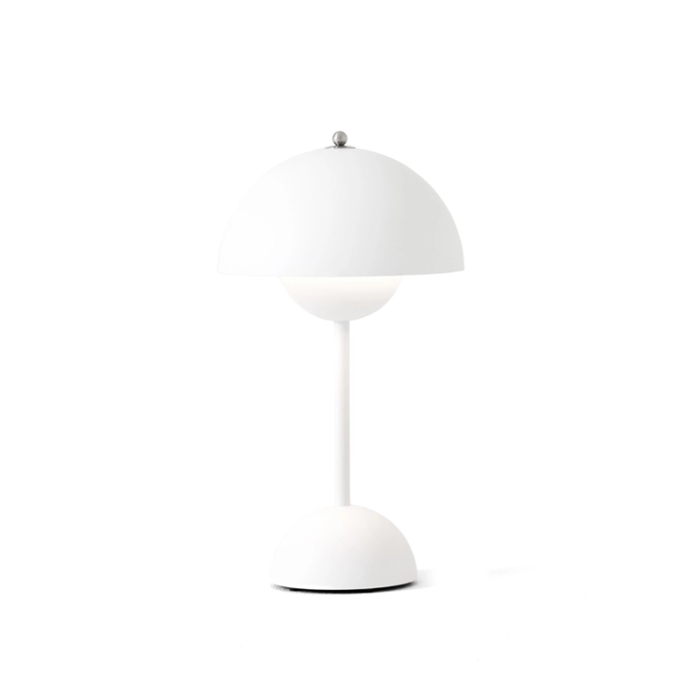 Lampe à poser FLOWERPOT VP9 sans fil Blanc mat AND TRADITION