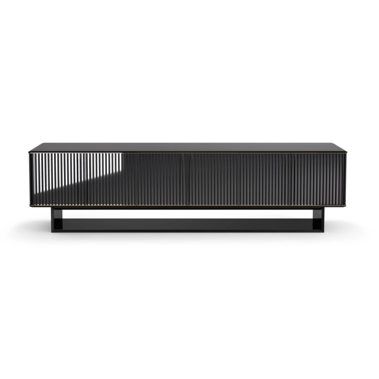 Meuble de rangement 5th AVENUE CREDENCE Chrome noir / Noir GALLOTTI & RADICE