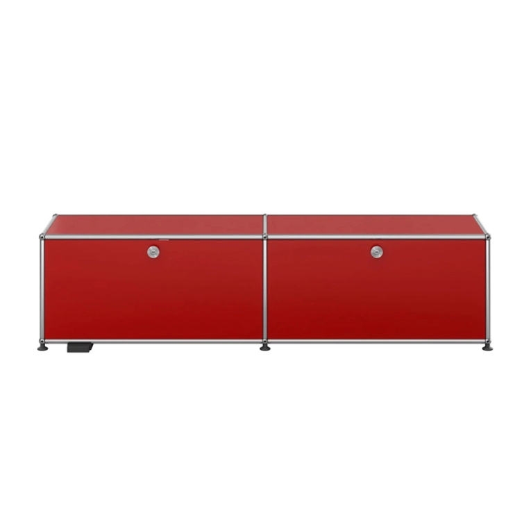 Meuble de rangement USM HALLER E M59 Rouge rubis USM USM HALLER