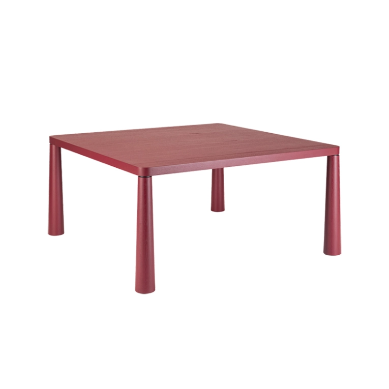 Table TIDONE 150x150 Rouge amarante ZANOTTA