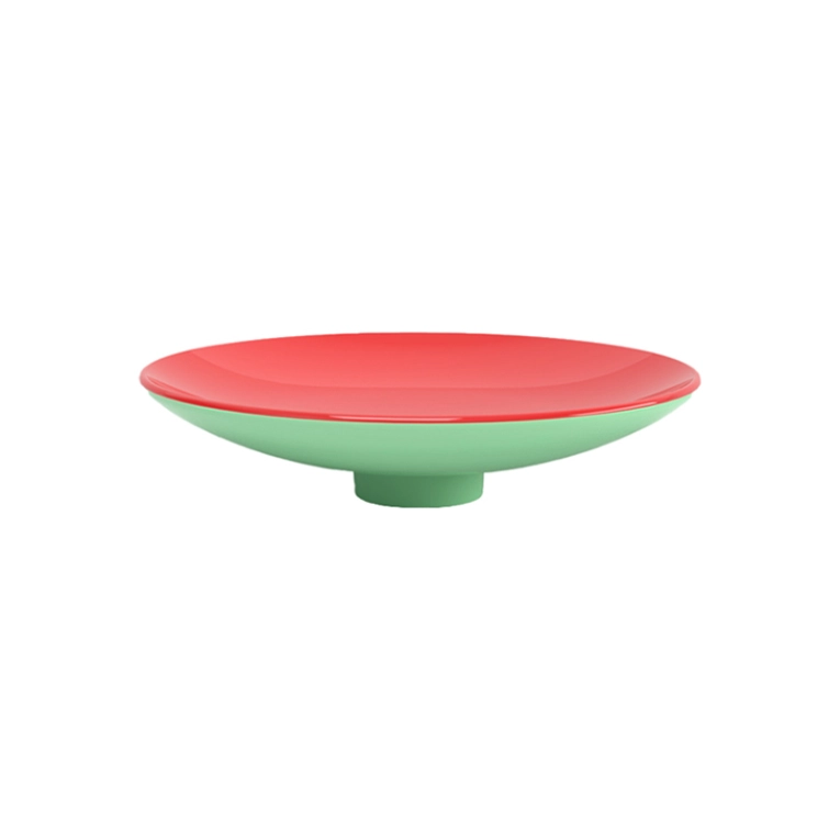 Centre de table & corbeille Coupe CUCULIA Intérieur rouge / extérieur vert ZANOTTA