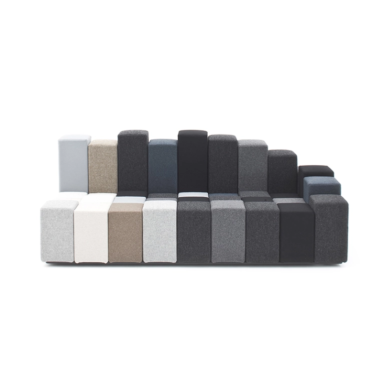 Canapé DO-LO-REZ L 207 Gris foncé MOROSO