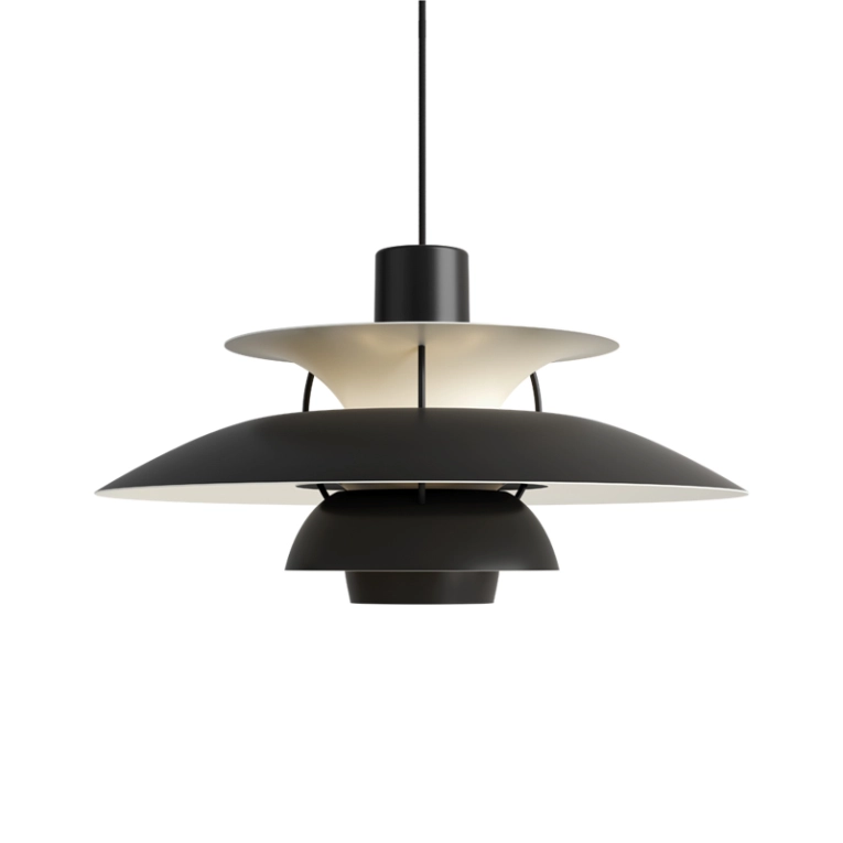 Suspension PH 5 Monochrome noir LOUIS POULSEN