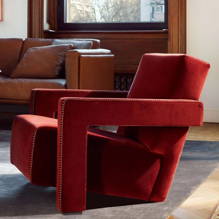 Fauteuil 637 UTRECHT tissu Ortigia Cayenne CASSINA