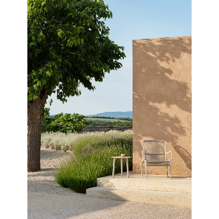 Table basse extérieur Guéridon LILO Blanc Dune VINCENT SHEPPARD