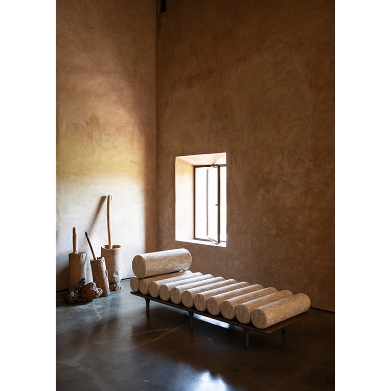 Canapé FIVE TO NINE DAYBED avec appui-tête Cuir Aniline 02 TACCHINI