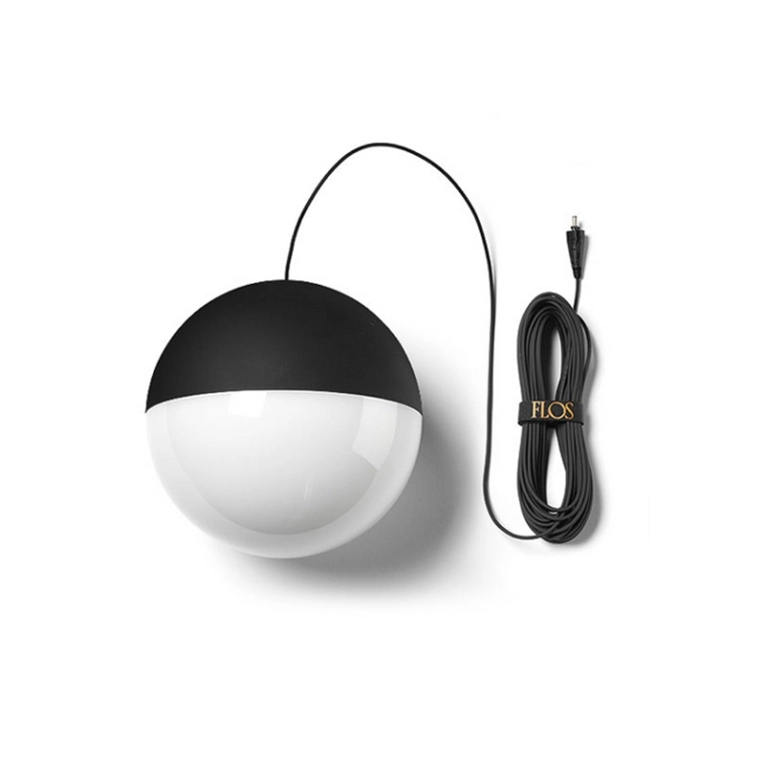 Suspension STRING LIGHT SPHERE Noir FLOS