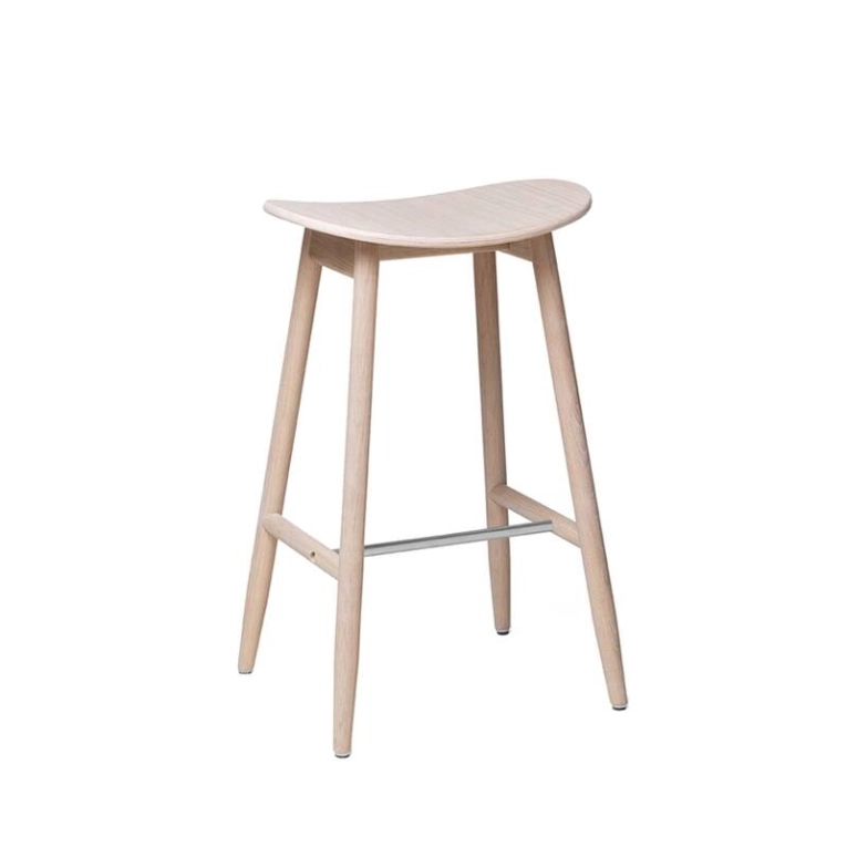 Tabouret haut ICHA BAR STOOL Blanc MASSPRODUCTIONS