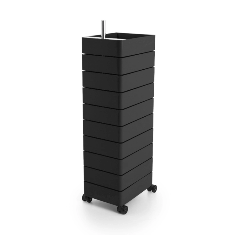 Meuble de rangement 360° 10 tiroirs Noir MAGIS