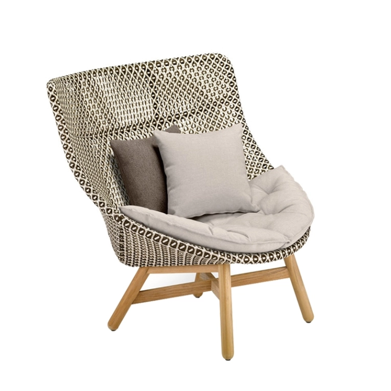 Fauteuil extérieur MBRACE Bergère Pepper DEDON