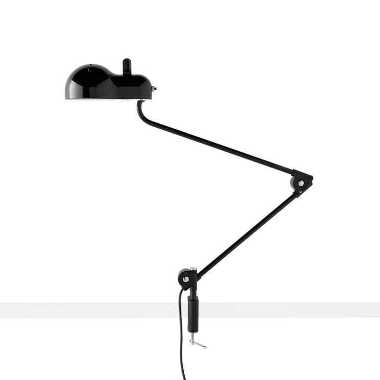 Lampe de bureau TOPO à pince Noir STILNOVO