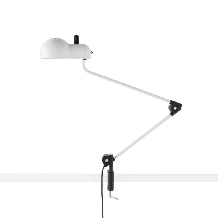 Lampe de bureau TOPO à pince Chrome STILNOVO