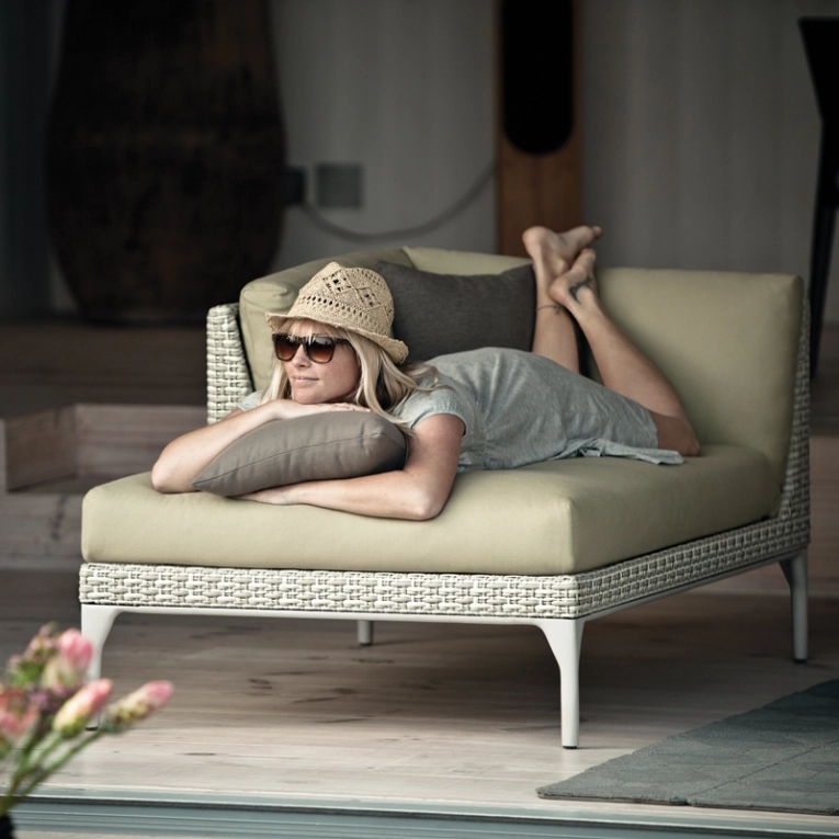 Canapé extérieur MU Daybed droite Acona DEDON